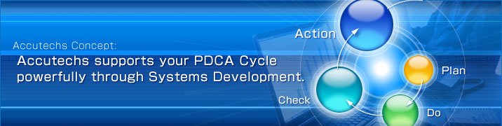Accutechs supports your PDCA Cycle powerfully through Systems Development.